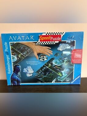 RARE NWT Ravensburger Avatar Speed Puzzle 162pc (2x81) Competitive Racing Game